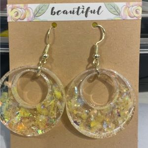 Handmade resin jewelry. Customizable to any color